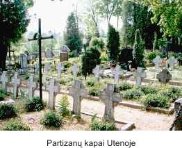 Partizan� kapai Utenoje