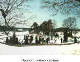 Daunori� kaimo kapin�s